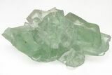 Gemmy, Green Cubic Fluorite with Phantoms - China #216321-2